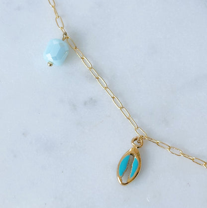 Mykonos charm necklace