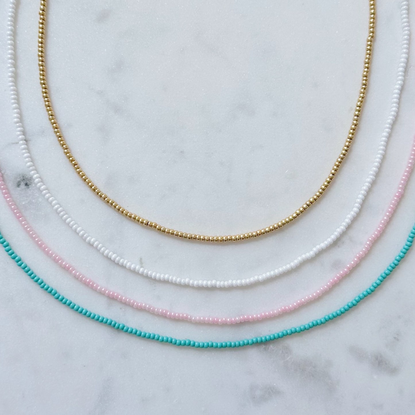 Dainty beaded necklace