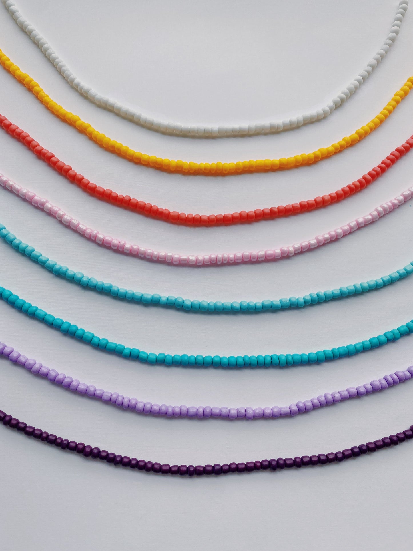 Solid bead choker necklace