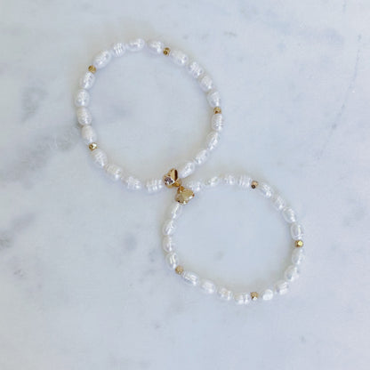 Pearl butterfly bracelet