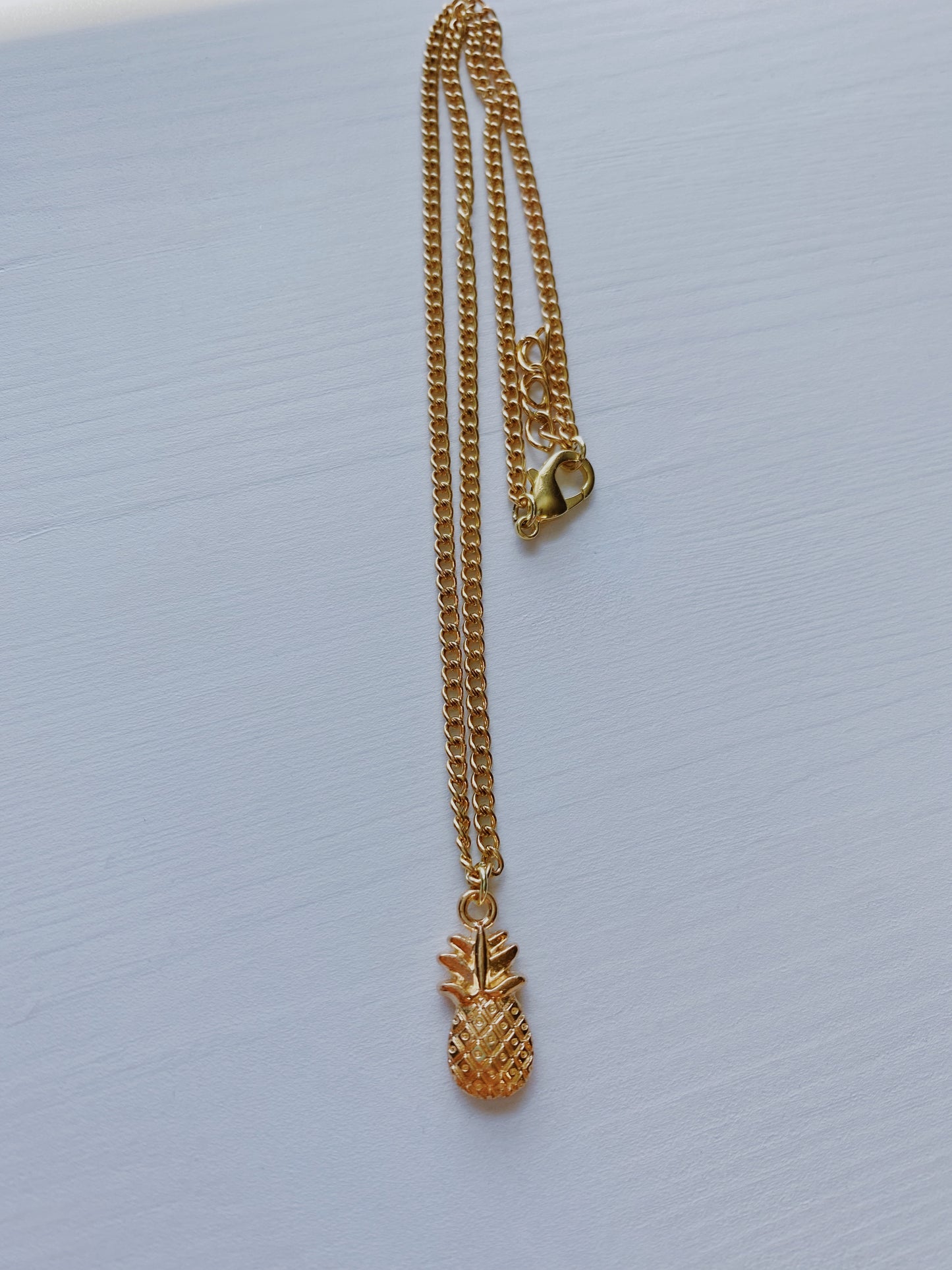 Pineapple charm necklace