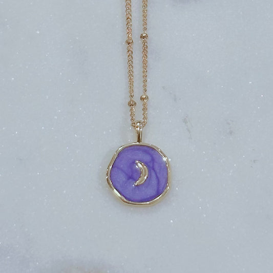 Midnight moon necklace